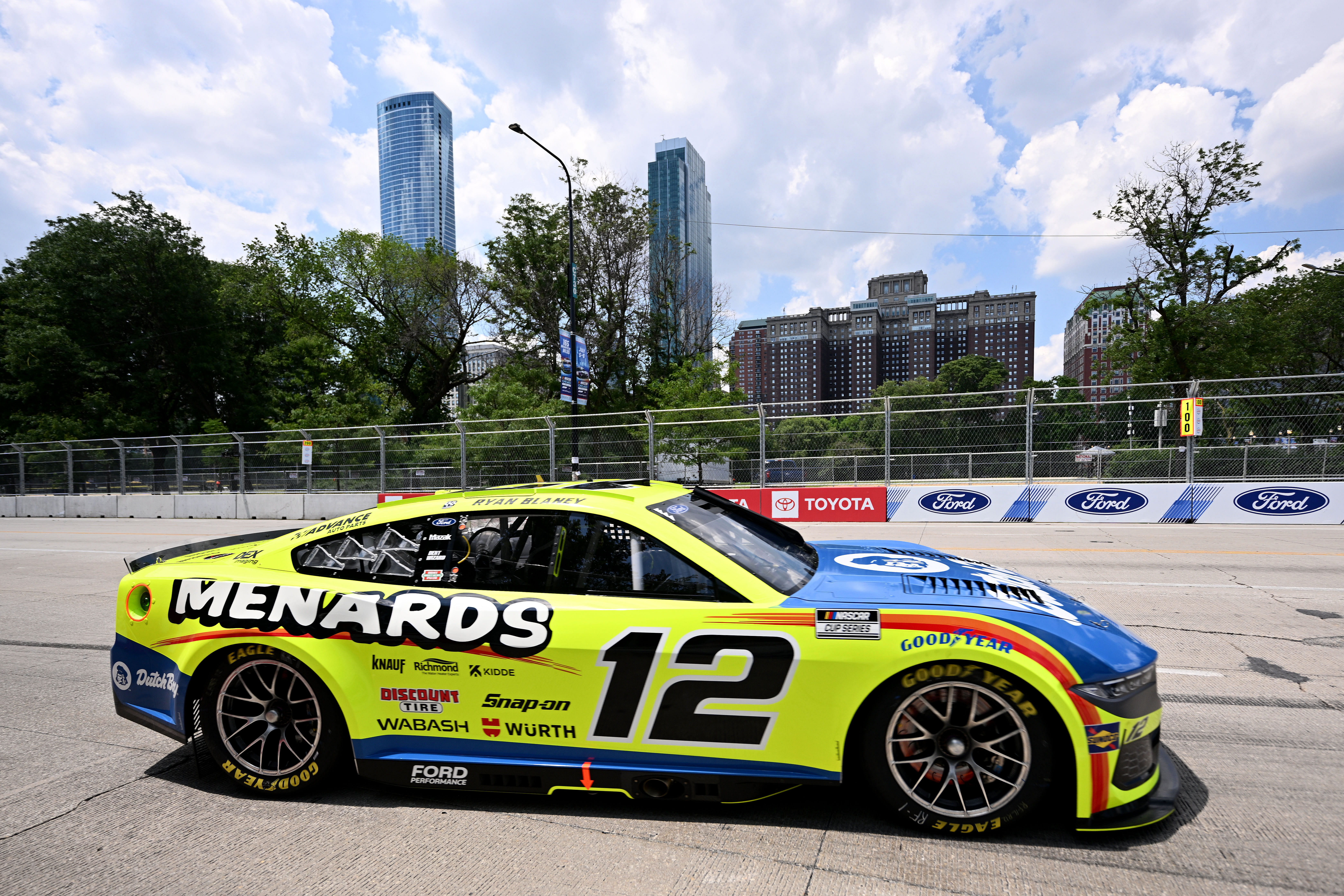 Ryan Blaney (12) during qualifying for the Grant Park 165 at Chicago Street Race. Source: Imagn